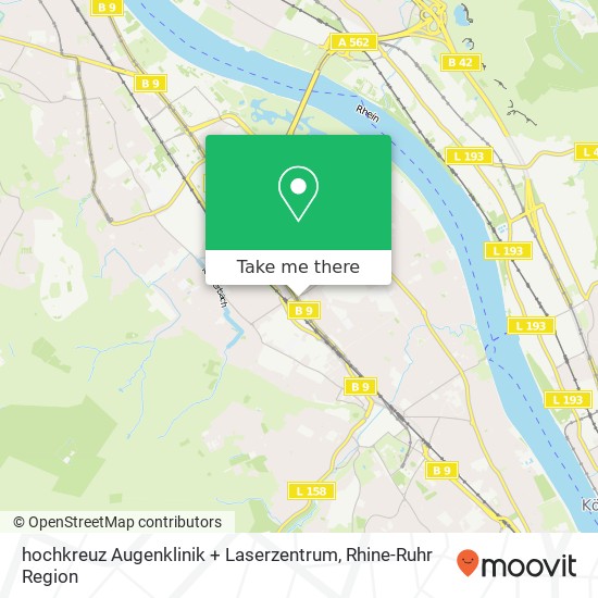 hochkreuz Augenklinik + Laserzentrum map