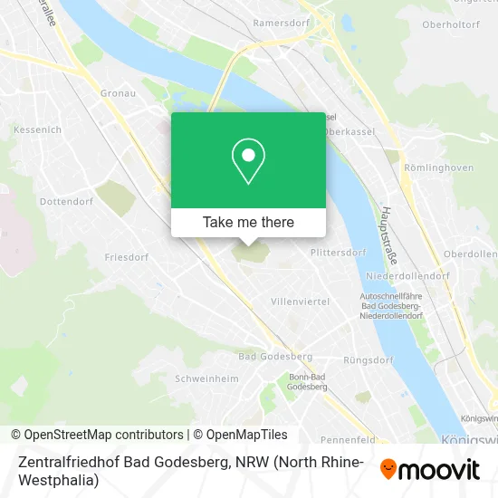 Zentralfriedhof Bad Godesberg map