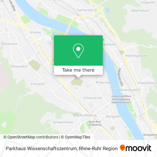 Parkhaus Wissenschaftszentrum map