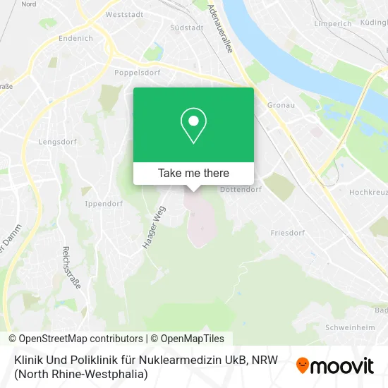 Карта Klinik Und Poliklinik für Nuklearmedizin UkB