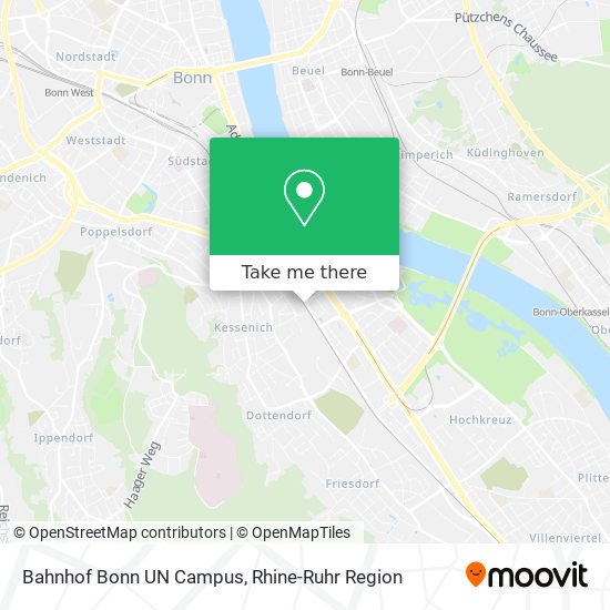 Bahnhof Bonn UN Campus map