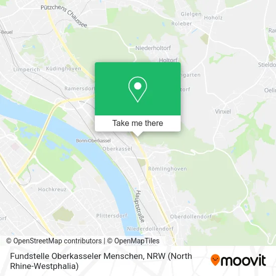Карта Fundstelle Oberkasseler Menschen