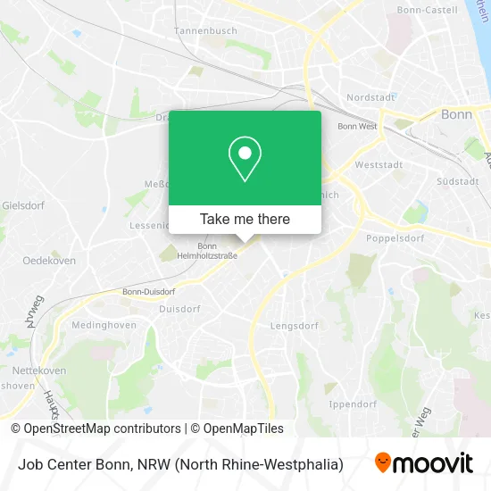 Job Center Bonn map