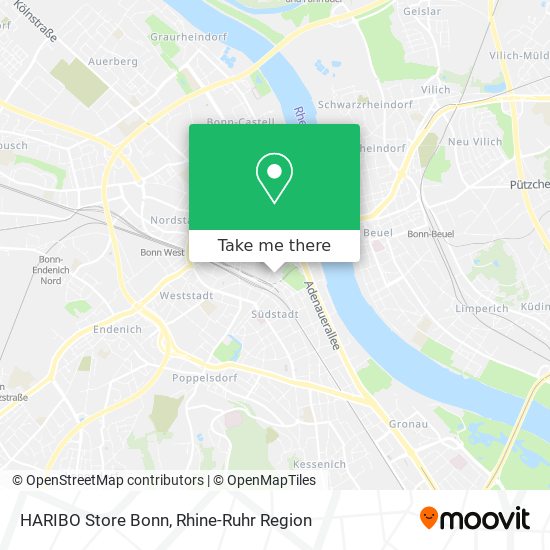 HARIBO Store Bonn map