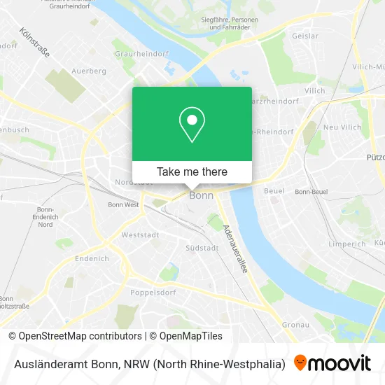 Карта Ausländeramt Bonn