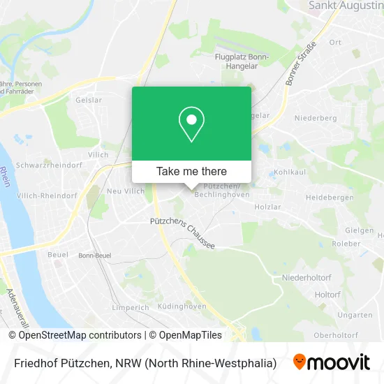 Friedhof Pützchen map