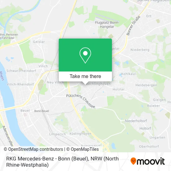 Карта RKG Mercedes-Benz - Bonn  (Beuel)