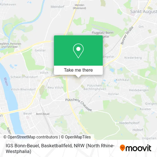 Карта IGS Bonn-Beuel, Basketballfeld