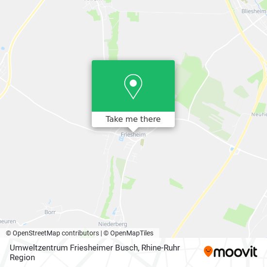 Umweltzentrum Friesheimer Busch map