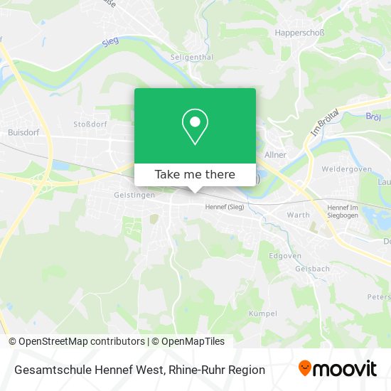 Gesamtschule Hennef West map