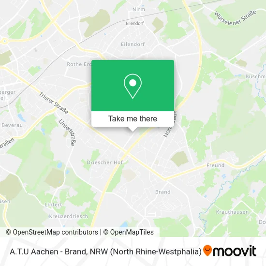 Карта A.T.U Aachen - Brand
