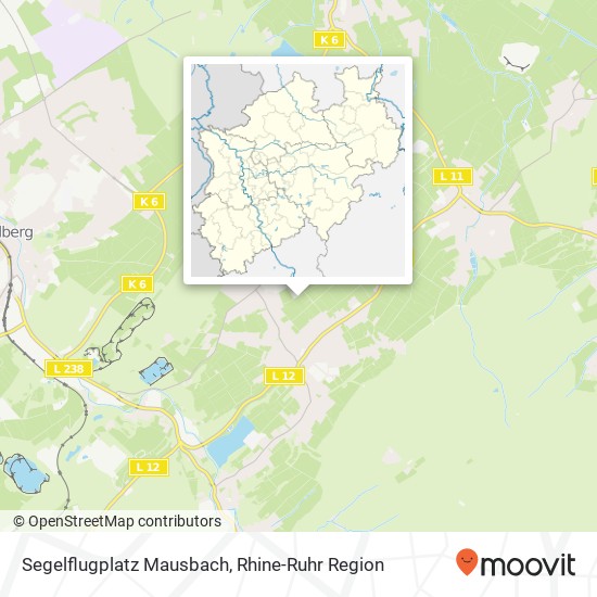 Segelflugplatz Mausbach map