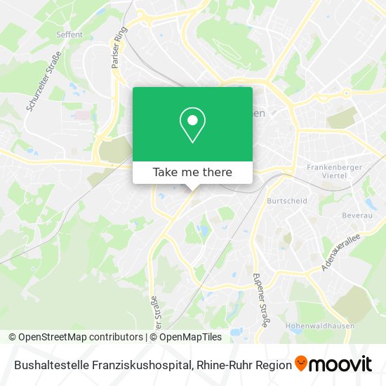 Bushaltestelle Franziskushospital map