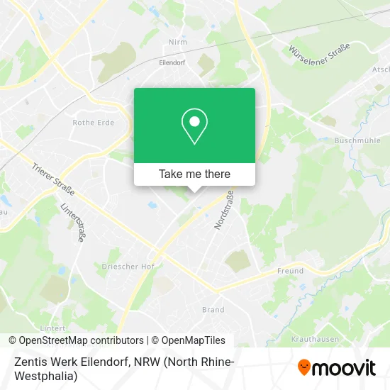 Карта Zentis Werk Eilendorf