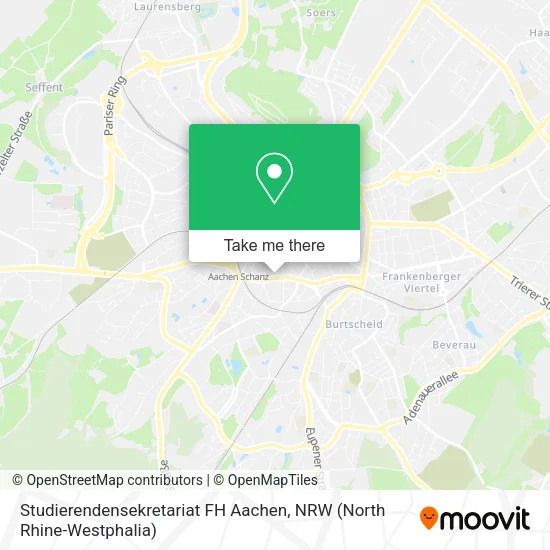 Карта Studierendensekretariat FH Aachen