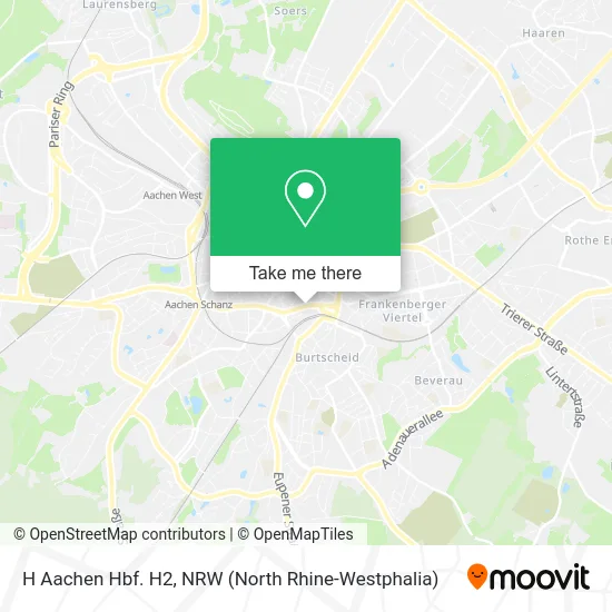 Карта H Aachen Hbf. H2