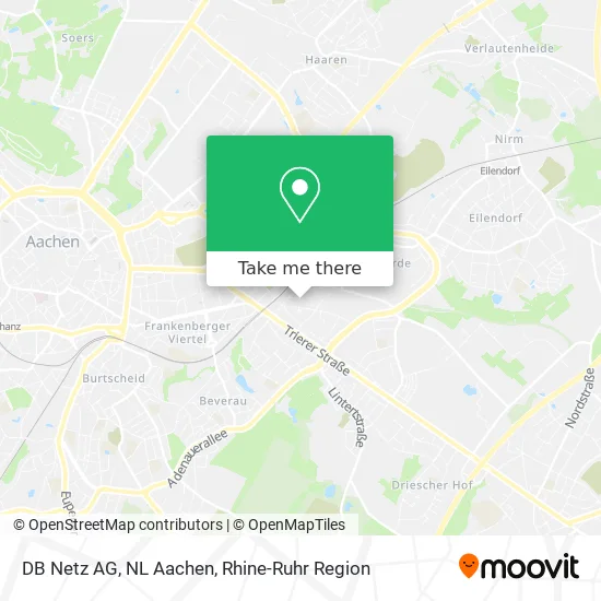 Карта DB Netz AG, NL Aachen