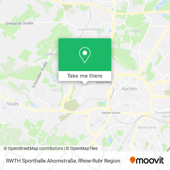 RWTH Sporthalle Ahornstraße map