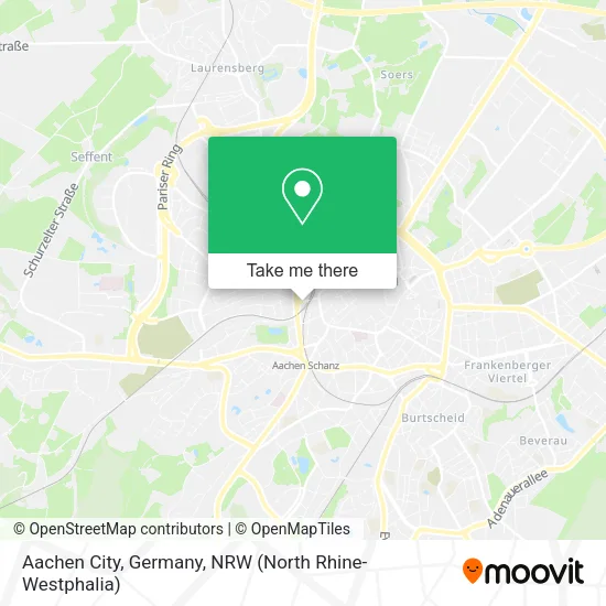 Карта Aachen City, Germany