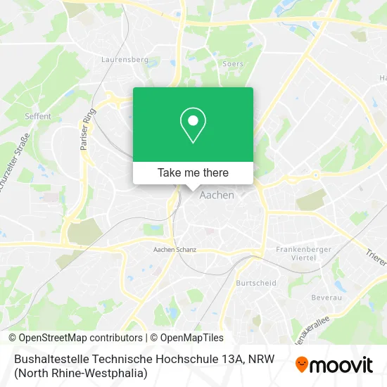 Карта Bushaltestelle Technische Hochschule 13A