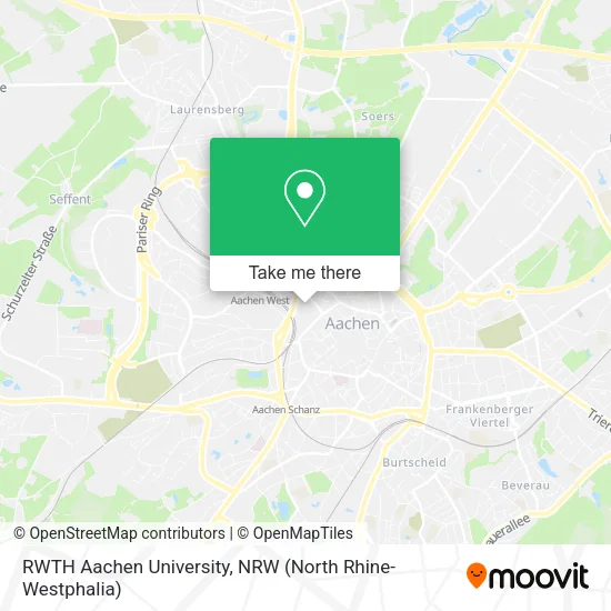 RWTH Aachen University map