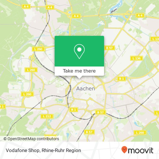 Vodafone Shop map