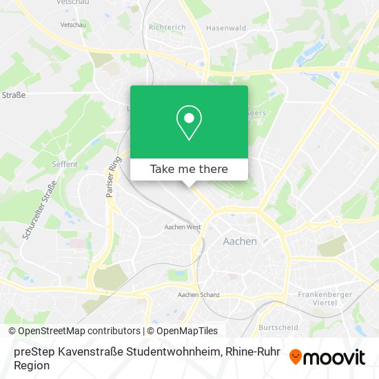 Карта preStep Kavenstraße Studentwohnheim