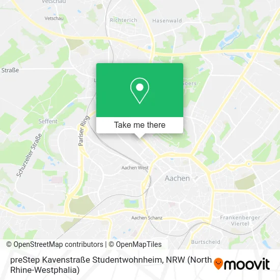 Карта preStep Kavenstraße Studentwohnheim