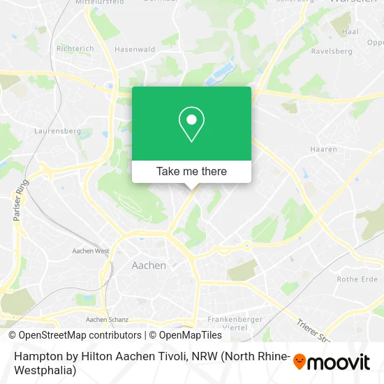 Карта Hampton by Hilton Aachen Tivoli