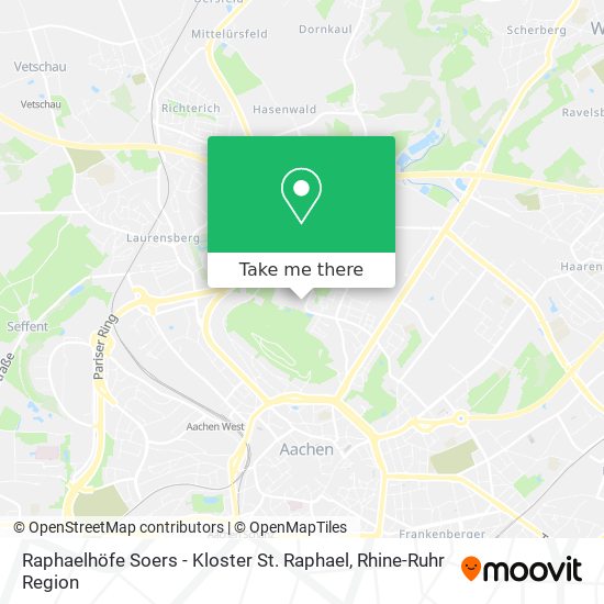 Raphaelhöfe Soers - Kloster St. Raphael map