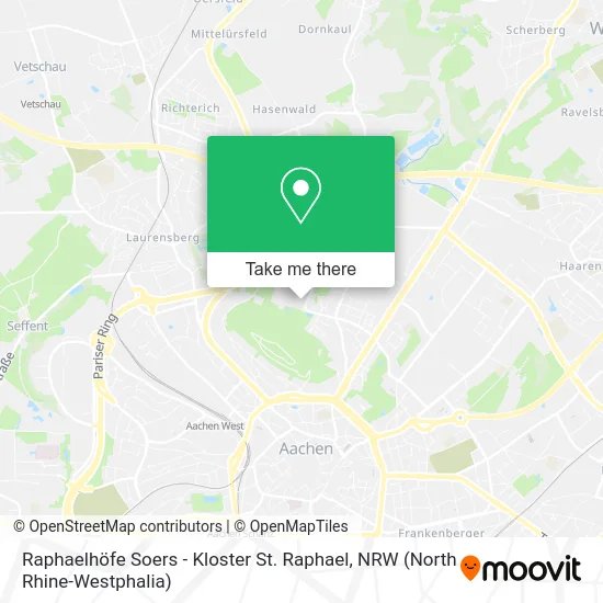 Raphaelhöfe Soers - Kloster St. Raphael map