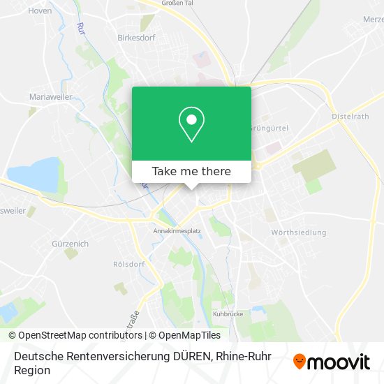 Карта Deutsche Rentenversicherung DÜREN
