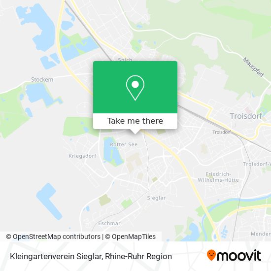 Kleingartenverein Sieglar map