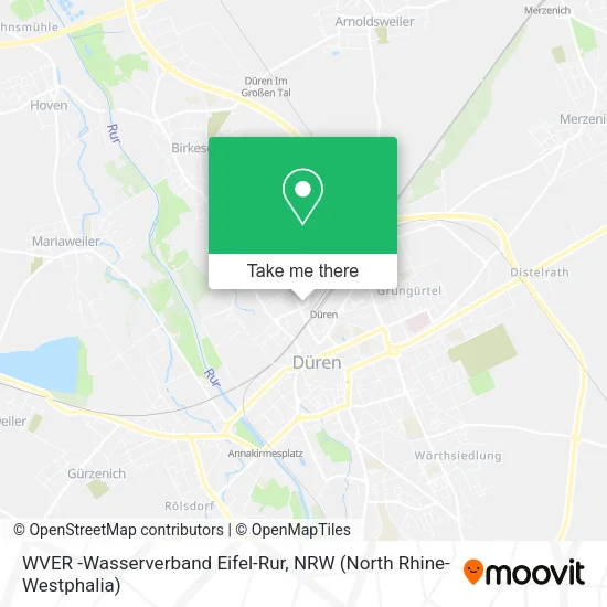 Карта WVER -Wasserverband Eifel-Rur