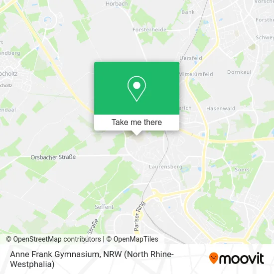 Anne Frank Gymnasium map