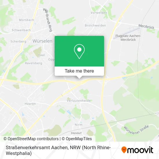 Карта Straßenverkehrsamt Aachen