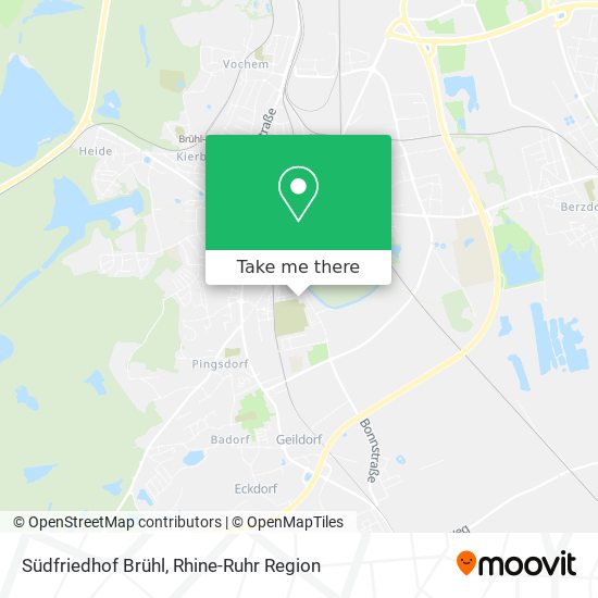 Südfriedhof Brühl map