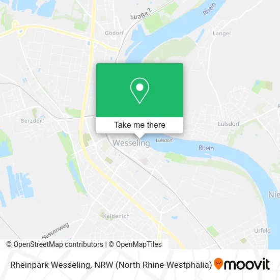 Rheinpark Wesseling map