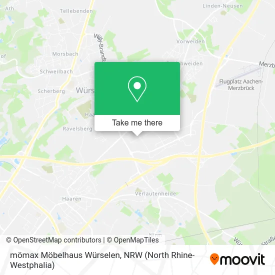 Карта mömax Möbelhaus Würselen