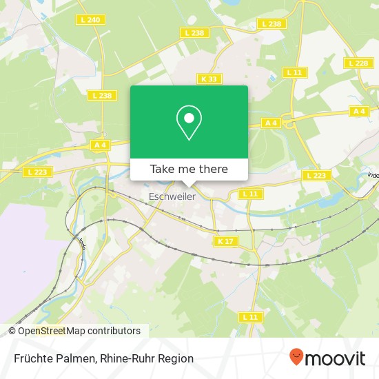 Früchte Palmen map