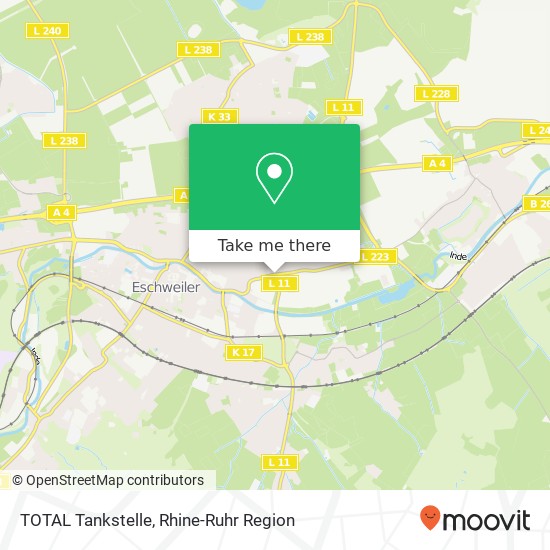 TOTAL Tankstelle map