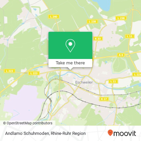 Andlamo Schuhmoden map