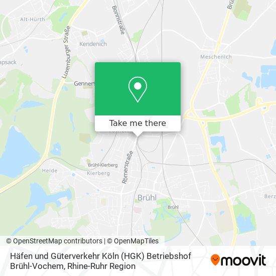 Häfen und Güterverkehr Köln (HGK) Betriebshof Brühl-Vochem map
