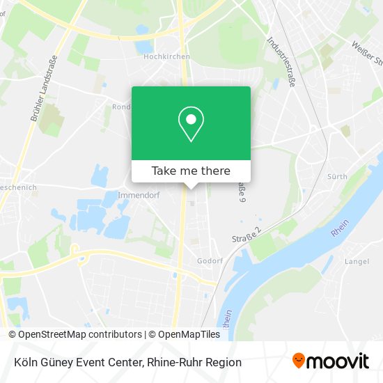 Köln Güney Event Center map
