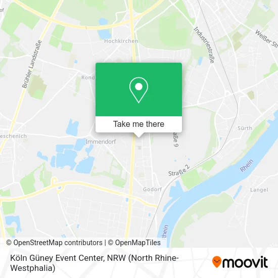 Карта Köln Güney Event Center