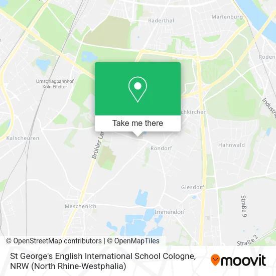 Карта St George's English International School Cologne