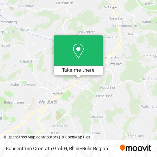 Baucentrum Cronrath GmbH map
