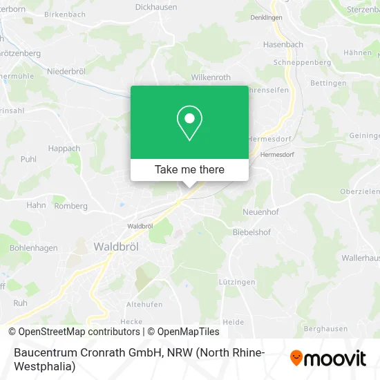 Baucentrum Cronrath GmbH map