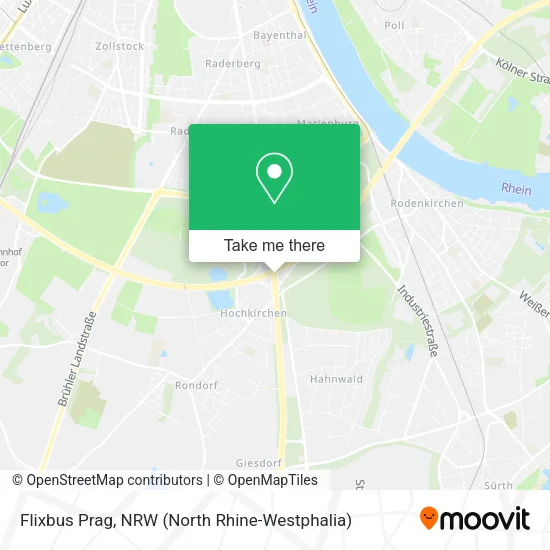 Карта Flixbus Prag