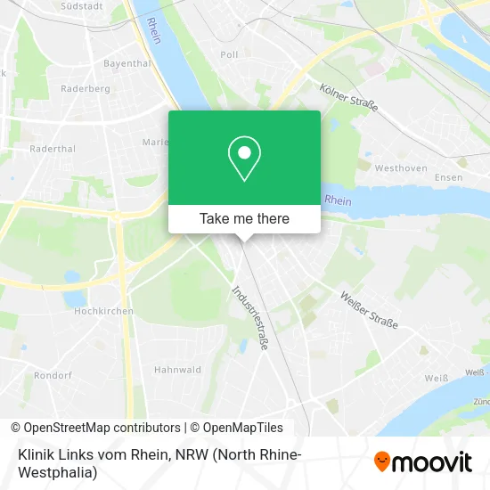 Карта Klinik Links vom Rhein